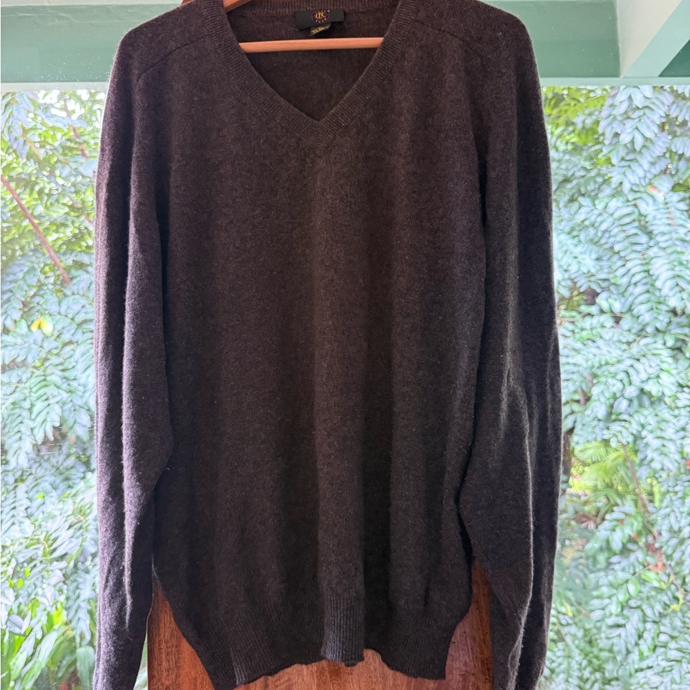 Club Room Charcoal V-Neck Sweater